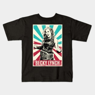 Vintage Retro Becky Lynch Kids T-Shirt